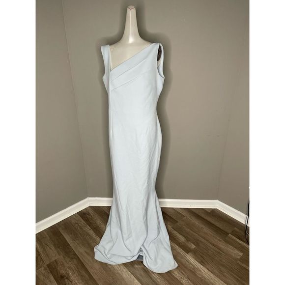 Safiyaa Desia Asymmetric Mermaid Gown US 6 $1550 - Picture 2 of 6
